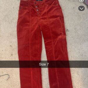 Judy Blue Red Ankle & Cropped Jeans